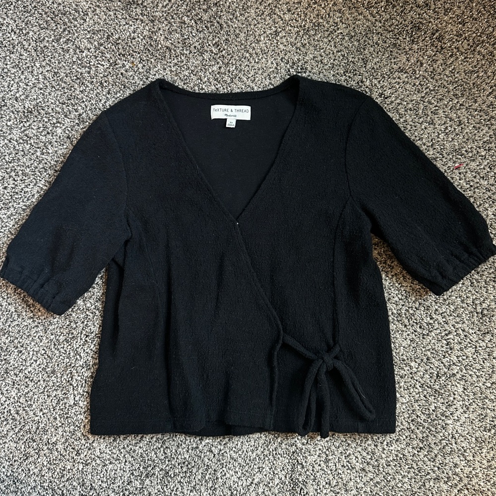 Madewell Textured Black Top